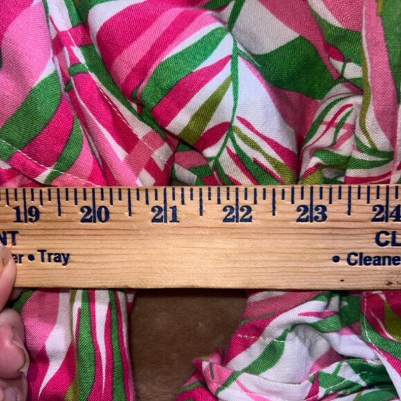 Ruby Rd Women 24‎ Pink Green Tropical Long Sleeve Roll Tab Drawstring Blazer (V) - Picture 8 of 9